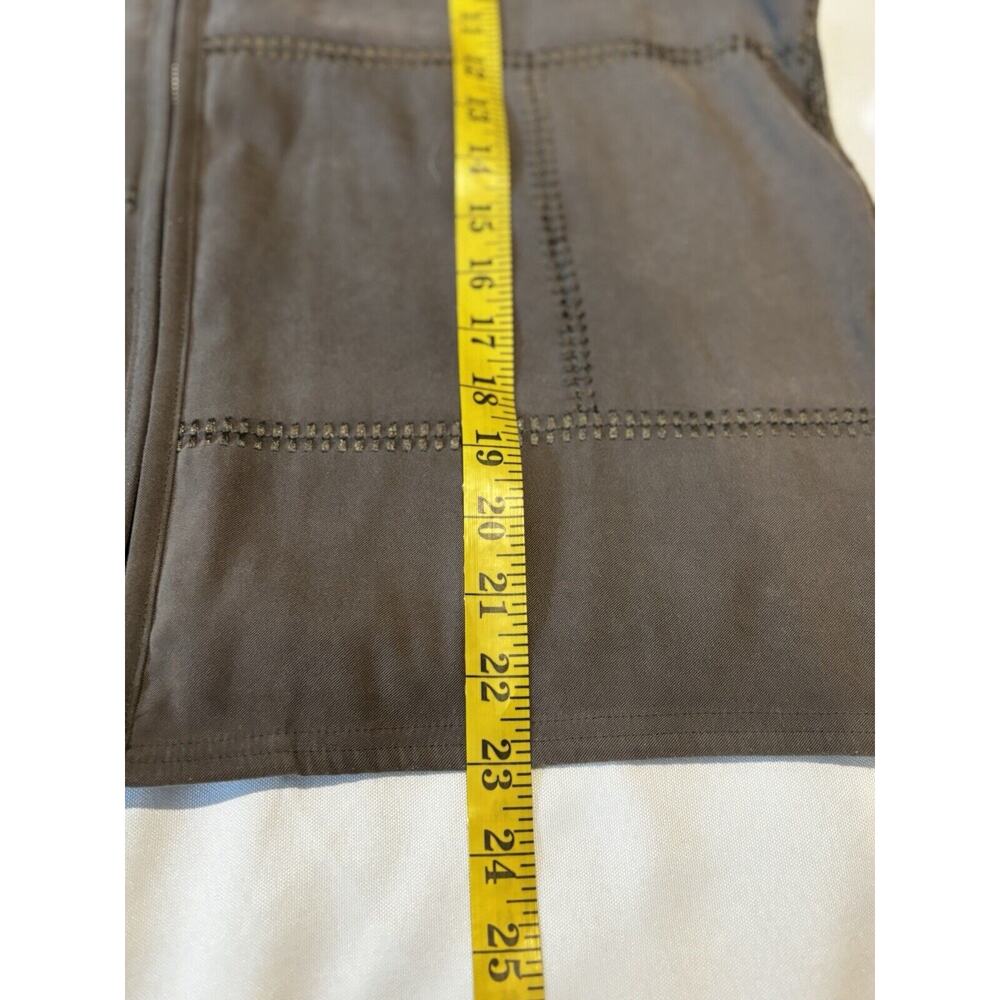 Koret Faux Suede & Knit Sweater Vest Olive Green Women’s Sz 10 Y2k grunge lagen - Picture 7 of 8